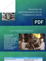 Principios de Mantenimiento de Las Turbinas de Vapor