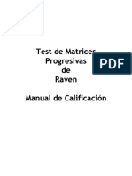 TEST de Matrices Progresivas Raven Manual de Calificacion Completo