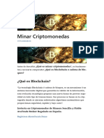 Minar Criptomonedas