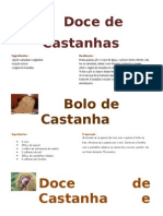 Receitas de Castanhas 