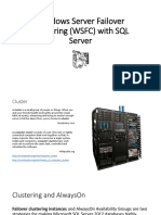 Windows Server Failover Clustering (WSFC) With SQL Server