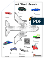 Transport Word Search