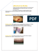 Clasificación de Las Heridas