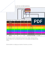 Código de Colores de Los Condensadores