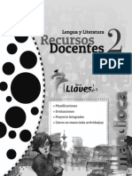 Lengua y Literatura 2 Llaves Mas Guia Docente PDF