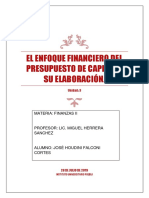 El Enfoque Financiero Del Presupuesto Del Capital