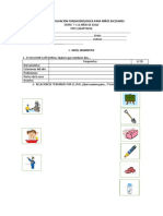 Pauta de Evaluacion Fonoaudiologica para Niños Escolares. Adaptado