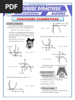 Funciones Cuadráticas para Quinto de Secundaria