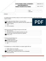 Doc-106 Evaluacion Teorica Nivel Avanzado - Reentrenamiento Trabajo Seguro en Alturas