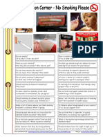 Conversation Corner - No Smoking Please