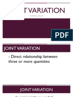 Joint Variation Powerpoint