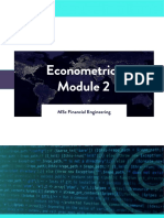 WQU - Econometrics - Module2 - Compiled Content