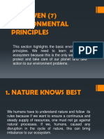 The Seven (7) Environmental Principles