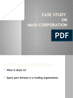 Case Study ON Magi Corporation::By Group 1