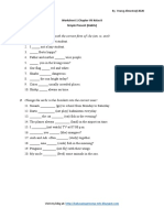 Worksheet 1 Chapter VII Kelas 8