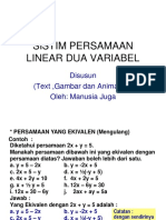 Sistem Persamaan Linier Dua Variabel (SPLDV)