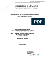 Questions Et Commentaires Sur La Construction D'un Tramway À Québec