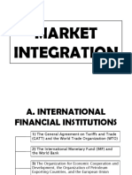 MARKET INTEGRATION Contemporary