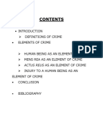 Constituent Elements of Crime