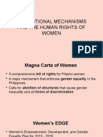 Institutional Mechanisms and The Human Rights of Women