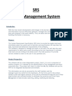 SRS Event Management System