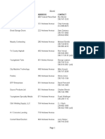 Andrews Avenue Business Database