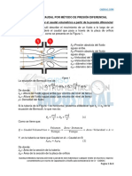 Formula para Calcular El Caudal Volumetrico A Partir de La Presion Diferencial