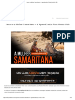 Jesus e A Mulher Samaritana - 6 Aprendizados Únicos (João 4.1-30)