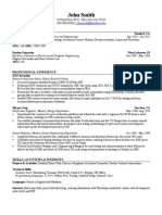 Investment Banking Resume II - After