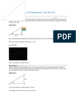 Some Applications of Trigonometry