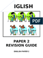 ENGLISH PAPER 2 Revison Booklet