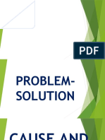 Problem Solutionpersuasion Cause and Effect