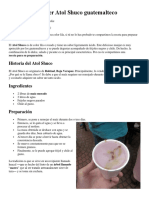 Receta para Hacer Atol Shuco Guatemalteco