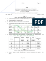 Civil Engineering Project Management KTU Model Question