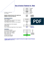 Calculate Size of Anchor Fastener For Water Pipe Support (19.1.20)