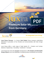 Luxra International AG - Solar PV Modules