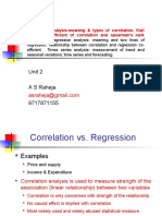 Correlation vs. Regression