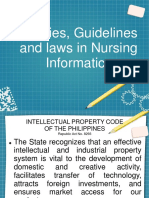 Policies, Guidelines and Laws of Nursing Informatics