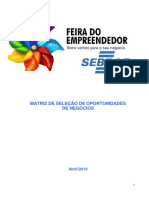 SEBRAE DF - Matriz de Atratividade PDF