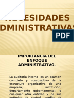 Necesidades Administrativas