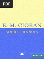 Sobre Francia - E M Cioran PDF