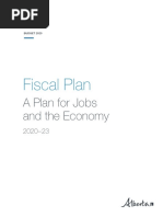 Alberta Budget 2020 Fiscal Plan 2020 23