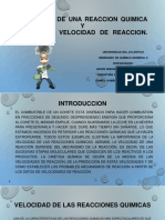 Velocidad de Reacción Química