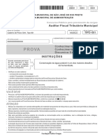 FCC 2019 Prefeitura de Sao Jose Do Rio Preto SP Auditor Fiscal Tributario Municipal Prova PDF