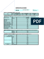 FC10 Especificaciones