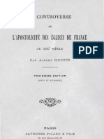 Albert Houtin La Controverse de L'Apostolicité Des Eglises de France Paris Alphonse Picard 1903