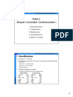 Tema 5 Bloques Combinacionales I PDF