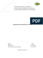 Importancia de Las Matemáticas en Los Niños