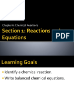 6.1 Chemical Reactions and Equations