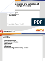 The Application and Selection of Surge Arresters 